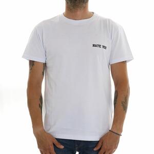 T-SHIRT HATE YOU BIANCO